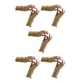 thumbnail image 3 of ZLight 1 Pair Fingerless Mittens Fashionable Simple Knitting Craft Clothes Accessory for Decoration Keeping-warm Wear Light tan 5Set, 3 of 6