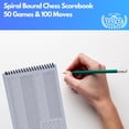 thumbnail image 2 of Libro de puntuación de ajedrez WE Games Ultimate Spiral Bound Paperback, 2 of 5