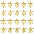 thumbnail image 1 of SHISUYAN 20Pcs Star for Christmas Tree Tiny Golden Plastic Kids Friendly, 1 of 8