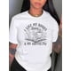 thumbnail image 1 of Camiseta de mujer Ropa de verano básica1pc Women'S Casual Polyester T-Shirt with "I Like My Books Spicy & My Coffee Joy" Print, Crew Neck, Short Sleeve, Knit Fabric, Medium Stretch, All-Season Fashi, 1 of 6