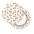 thumbnail image 7 of Uemuo Labrador Retriever Dog Pattern Round Bar Stool Seat Covers Washable Stool Cushion Slipcover Elastic Bar Chair Covers-13 inch, 7 of 7
