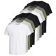 thumbnail image 1 of Jack & Jones Camiseta para Hombre, Paquete de 10 - JORJXJ, Camiseta, Manga corta, Cuello Redondo, algodón, Logotipo, color sólido. Blanco/gris/verde/azul/negro S (Small), 1 of 7