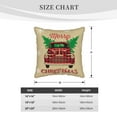 thumbnail image 4 of Kll Christmas Vintage Red Truck Decorative Throw Pillow Covers Velvet Soft For Couch Sofa Bedroom Living Room Outdoor -18"X18", 4 of 8
