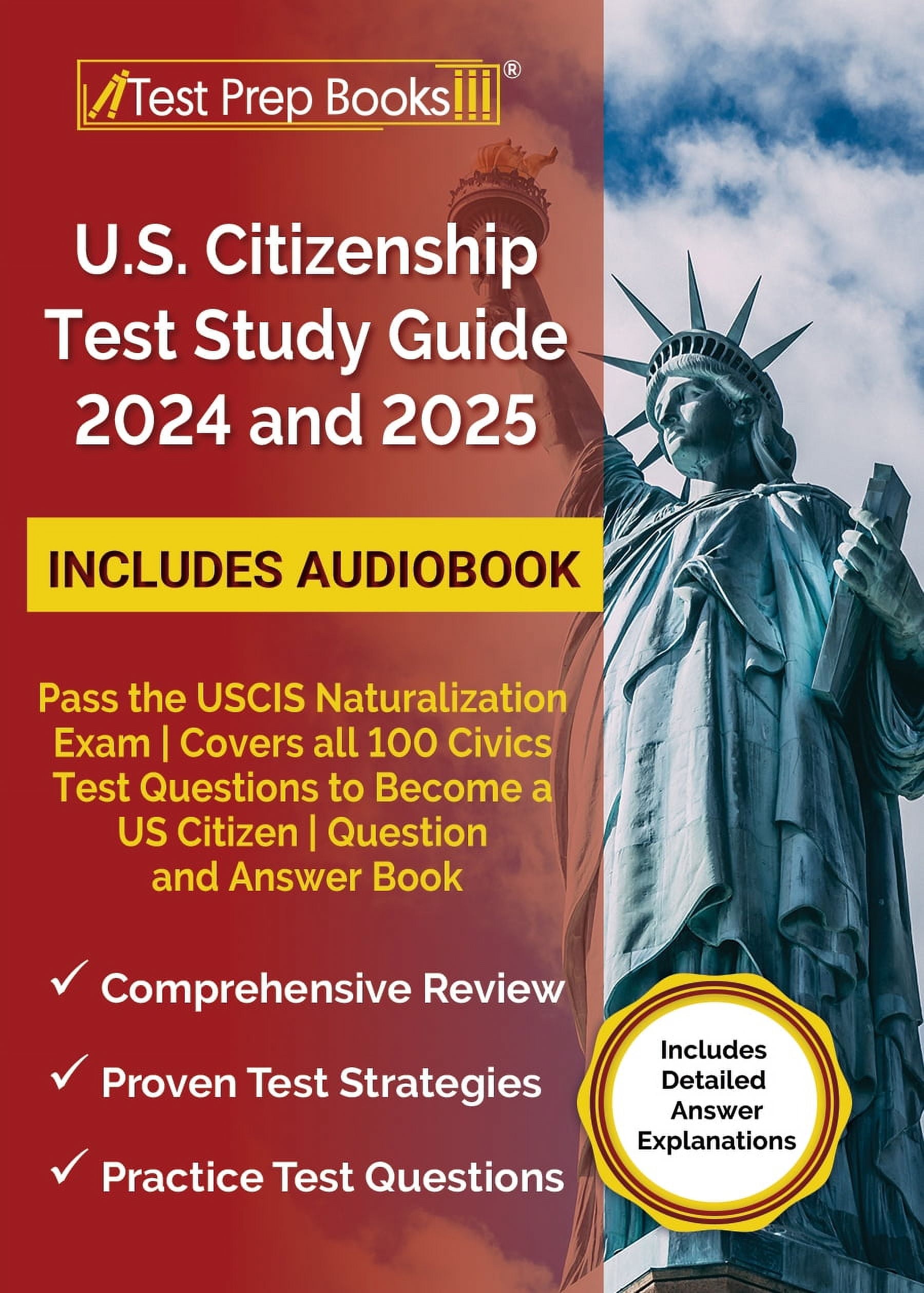 US Citizenship Flash Cards 2025 - Bilingual English/Spanish Civics Test Study Cards For USCIS Exam Prep