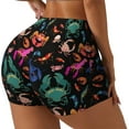 thumbnail image 2 of Kdxio Animals Under Water Print Workout Shorts for Women Seamless Soft Smooth Gym Yoga Scrunch Active Shorts, 2 of 5