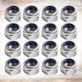 thumbnail image 2 of 200pcs Lock Nut Stainless Steel Finish Hex 304 Stainless Steel with Nylon Insert, 2 of 6