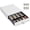 White, variant on Volcora 13" Cash Register Drawer for Point of Sale System with 4 Bill 5 Coin Cash Tray, White & Stainless Steel Front Cash Drawers, Removable Coin Compartment, 12-24V, RJ11/RJ12 Key-Lock, Media Slot