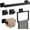 Matte Black, variant on Brushed Nickel Bathroom Hardware Set, 5-Piece Premium SUS304 Stainless Steel Bath Accessories, 23.6 Inch Towel Bar Rack, Heavy Duty Square Fixtures for Modern Home