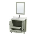 thumbnail image 6 of Wyndham Collection Wcs141436s-Qtz-Unsm24 Sheffield 36" Free Standing Single Basin Vanity, 6 of 7