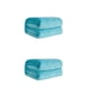 thumbnail image 2 of Inteprter Manta de franela Mantas lavables de color sólido reutilizables Interior Exterior Hogar Dormitorio Suministros de mantenimiento cálido Azul Azul 50x70cm 2piezas Inteprter CBP043855, 2 of 6
