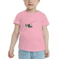 thumbnail image 2 of French Bulldog Sleeping Funny Toddler T Shirts for Boys Girls (Pink, Youth S), 2 of 5
