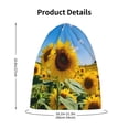thumbnail image 4 of Rocae Sky Golden Sunflower Field B for Kids Winter Beanies Weather Hats Boys Girls, 4 of 7