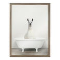 thumbnail image 2 of Blake Alpaca in the Tub Color 18 in x 24 in Framed Photography Art Prints, by Kate and Laurel, 2 of 6