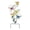 A002- Style B, variant on Metal Flower Garden Stake 1 Piece Hummingbird and Pink Flower Outdoor Decor for Yard Garden