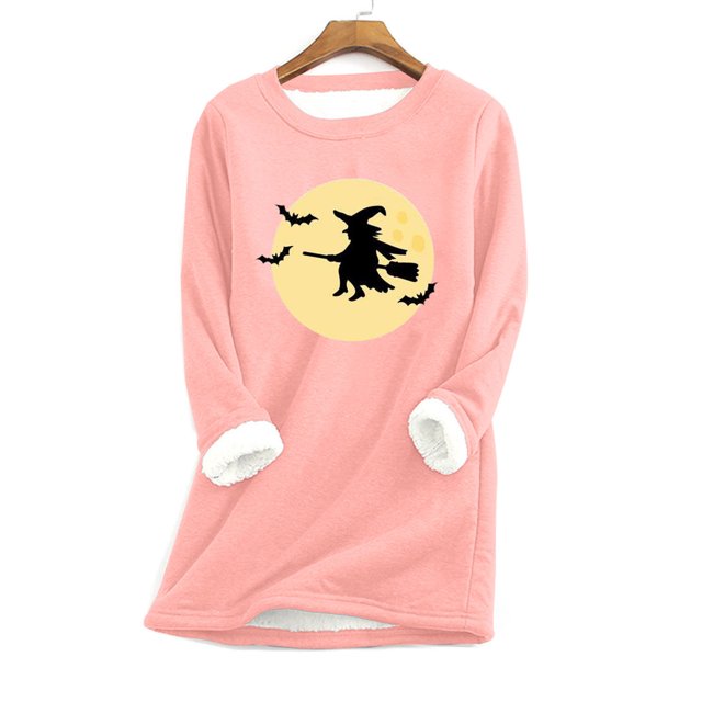 T-shirts pour Femmes Mode Décontractée Manches Longues Col Rond Blouses & Chemises Chandails en Molleton Col Rond en Liquidation