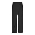 thumbnail image 4 of hotojiny Men's Fashion Dress Pants Classic-Fit Warp Work Office Pant Skinny Stretchy Loose Slacks Straight Leg Trousers, 4 of 6