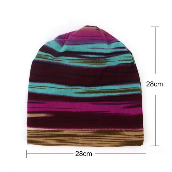 Head Wraps for Women Beanie Hat Cap Unisex Hats Windproof Casaul Convertible Print Stripe Scarf Outdoor Baseball Mens Winter Caps