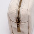 thumbnail image 2 of Queilt White Canvas Pencil Case, 2 of 4