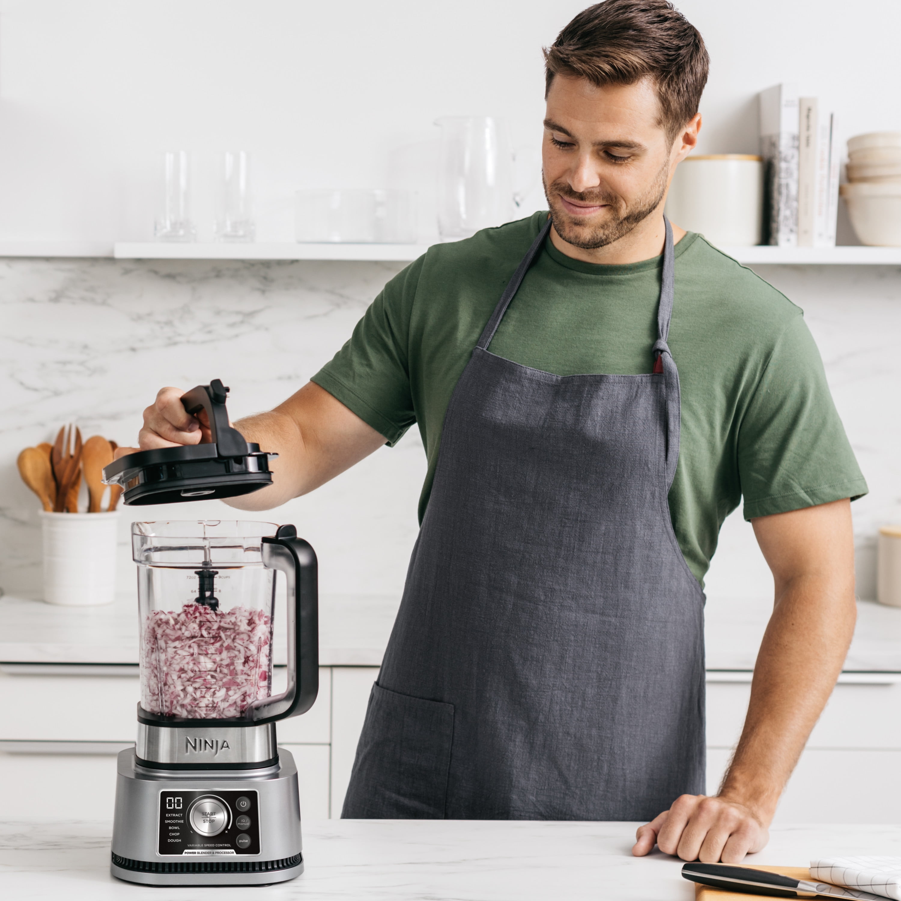 Ninja 3-in-1 Food Processor & Blender with 5 Automatic Programs: Blend, Max  Blend, Chop, Mix, Puree, by London Market Place, Nov, 2023