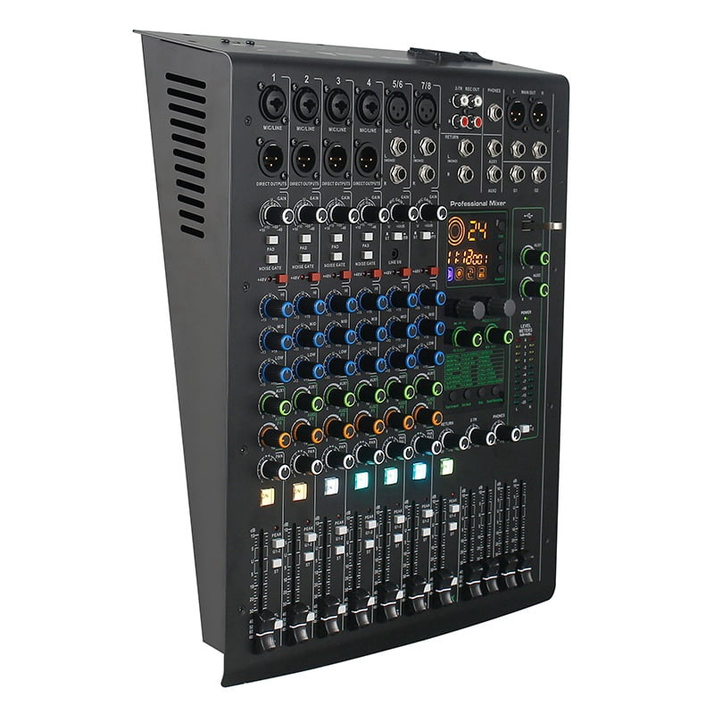 Professional 8 Channels DJ Mixer Controller 24 DSP Mixing Console Usb Mixer