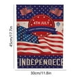 thumbnail image 3 of God Bless America Independence Day Patrioctic Linen Garden Flag 12 X 18 Inch Double Sided Memorial Day Floral Yard Flag Vertical Home Yard Outdoor Decoration, 3 of 9