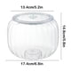 thumbnail image 3 of Tarro de plástico transparente sellado, cubo de arroz para cocina, tarro para almacenar harina de arroz, tarro para almacenar dulces para sala de estar, cajas de almacenamiento personalizadas, 3 of 6