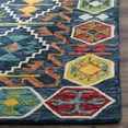 thumbnail image 3 of SAFAVIEH Aspen Joyce Southwestern Wool Area Rug, Navy/Gold, 6' x 9', 3 of 6