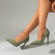 thumbnail image 5 of Zapatos Suaves para las Mujeres Cómodos Tacones Bajos Puntiagudos, Tacones Puntiagudos para las Mujeres Zapatos de Fiesta en Relieve, 5 of 9