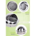 thumbnail image 3 of Rejilla de ventilación redonda de 120 mm Rejilla de ventilación para campana, tapa redonda de acero inoxidable 304 con malla, 3 of 5