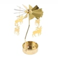 thumbnail image 2 of Candelabro romántico dorado, portavelas, decoración para bodas Ciervo, 2 of 9