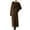 #134-Khaki, variant on Roncen Women's Fashion Solid Elegant Round Neck Color Block Knit Long Dress Suit Set - Stylish Two-Piece Co-ord Outfit with Contrast Design for Office Daily Wear