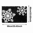 thumbnail image 2 of ChristmasLuxury Black White Snowflake Winter Bathroom Mat Extra Soft And Absorbent Microfiber Bath Rug TPR Back Shaggy Bath Carpet For Floor, 2 of 5