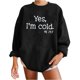 thumbnail image 1 of Moda mujer suelta cuello redondo casual manga larga impresa señoras sudadera tops Pompotops gfhjh17681, 1 of 6