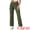 Dark Green, variant on Women's High Waist Baggy Y2K Street Cargo Pants with Pockets M Camel