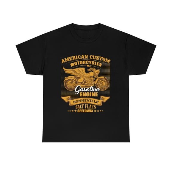 American Custom motorcycle Unisex Heavy Cotton Tee S-5X
