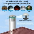thumbnail image 2 of Garvee 7"-8" Round Chimney Cap, Stainless Steel Roof Rain Chimney Cover for Vent, Silver, 2 of 6