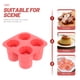 thumbnail image 5 of Molde de silicona para cubitos de hielo en forma de 4 tazas, ideal para el verano, 5 of 5