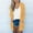 Yellow, variant on Aloohaidyvio Sweatshirts Womens Solid Color Long Sleeve Casual Tops Blouse with Pocket Cardigan