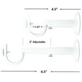thumbnail image 5 of Urbanest Adjustable Curtain Rod Bracket, 1 1/8"-1 1/4", Glossy White, 5 of 5