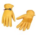 thumbnail image 4 of Guantes de Trabajo, Prevenir Guantes de Cuero de Vaca de Imitación Portada de Deslizamiento para Viajar para reparar automática automática, 4 of 8