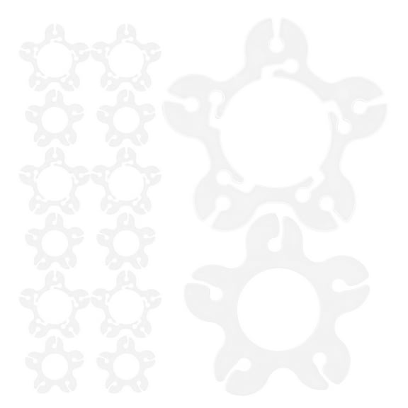 OUNONA 50pcs Balloon Clips for Balloon Arch Plastic Balloon Connectors for Wedding Party Balloon Accessories for Unique Party Decoration