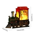 thumbnail image 3 of PONPRNGY Santa Red Train Christmas Snow Globe Lantern-Glittering Light Up Snow Globe Christmas Decorations, Battery Operated, Santa Indoor Home Décor, 3 of 6