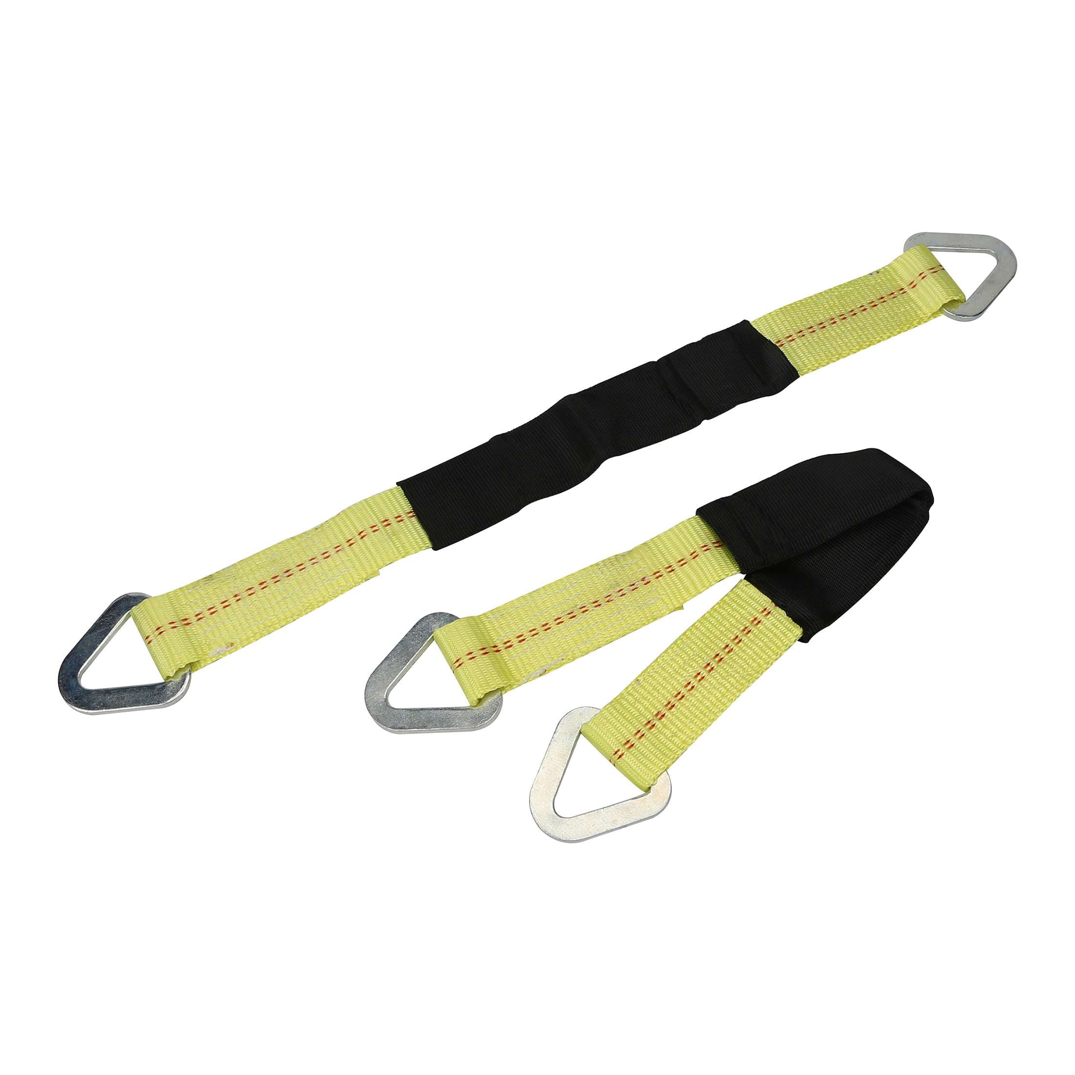 Hyper Tough Brand 2”x24” Axle Strap 3333lbs Work Load with D Ring 2 - Pack Hyper Tough Brand 2”x24” Axle Strap 3333lbs Work Load with D Ring 2 - Pack