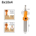 thumbnail image 1 of 10mm Shank Hss Countersink Router Bit Screw Extractor Woodworking Milling Cutter, 1 of 3