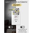 thumbnail image 2 of Night Lights Auto Sensor Yellow Grey Geometric Plug-in LED Nightlights Lamp Dusk to Dawn for Living Room, Bedroom, Bathroom, Hallway, Stairways Home Wall Decor, Triangle Modern Art Night Light, 2 of 9
