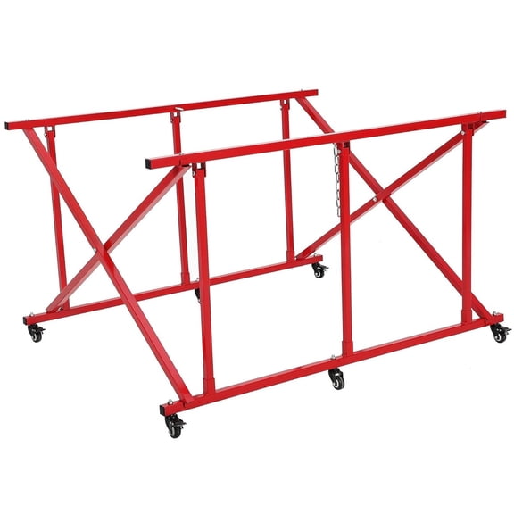 CuisinAid Truck Bed Cart Dolly, Heavy Duty 800 LB Capacity Folding Steel Dolly with 6 Wheels, Universal Pickup Truck Bed Organizer for Auto Parts Transport