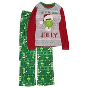 The Grinch Womens This is Me Being Jolly Christmas Pajamas Sleep Set Small