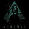 thumbnail image 2 of Junior's Aquaman Trident Shape  Graphic T-Shirt, 2 of 4