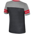 thumbnail image 3 of Girls Youth Colosseum Black/Heather Gray Texas Tech Red Raiders Summer Striped V-Neck T-Shirt, 3 of 3