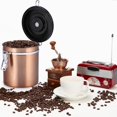 thumbnail image 4 of Airscape Coffee Beans Storage Canister Acero inoxidable hermético Coffee Beans Container Storage Canister Can-1.5L(oro) EOTVIA No, 4 of 6